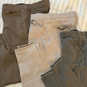 DEMOCRACY “Ab”solution. Stylish Neutral Tone Pants Group. All size 14